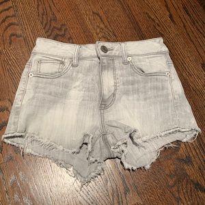 Grey Jean Shorts